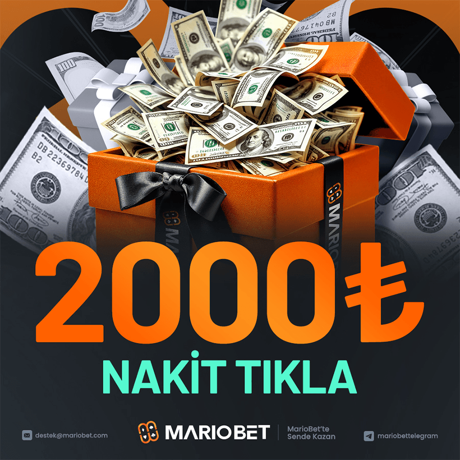 Mariobet 1000 TL nakit hediye tikla